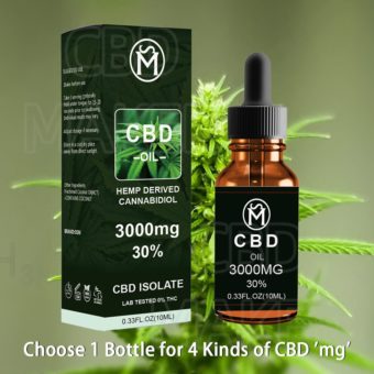 OSM Premium CBD Hemp Essential Oil Extract from Natural Hemp 500-3000mg Strong Purity CBD Inside for Relief Pain and Insomnia