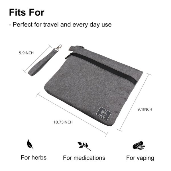 FIREDOG Smoking Smell Proof Bag Tobacco Pouch For Herb Weed Odor Proof Stash Container Case Storage