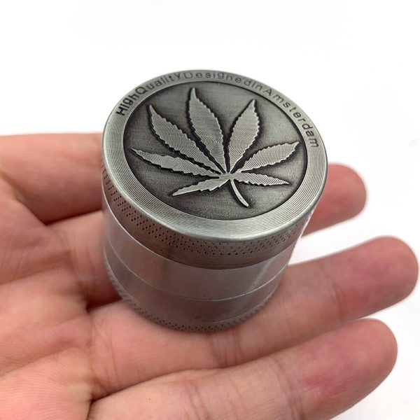 Herbs Grinder 3/4 Layer Mesh Screen Pollen Catcher Smoke Weed Herbal Spice 40mm 1.57 inch Mini Metal Grinder Smoking