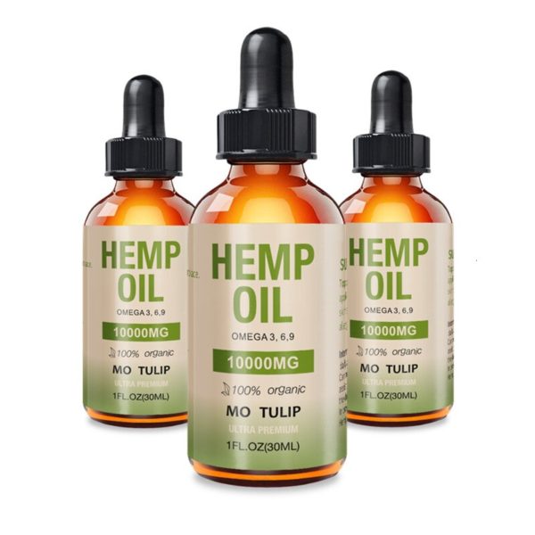 30ml 10000mg Hemp CBD Organic Essential Oil Hemp Seed Oil Herbal Drops Body Relieve Stress Oil Skin Care Help Sleep