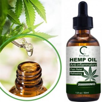GPGP Greenpeople 50ml CBD Hemp Oil Skin Oil for Neck Pain Relief Extract Drop 200000MG Hemp Seed Oil Reduce Anxiety Better Sleep