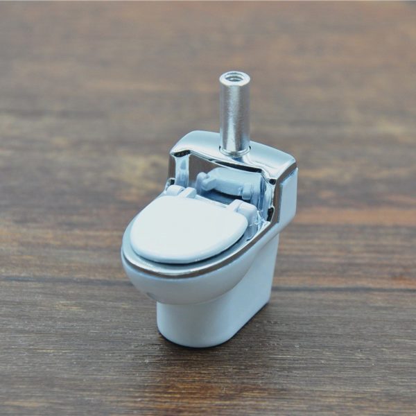 Mini Toilet Model Metal Pipes Tobacco Smoking Pipes Gift Mill Smoke Weed Grinder Tobacco Pipe Smoking Accessories USA